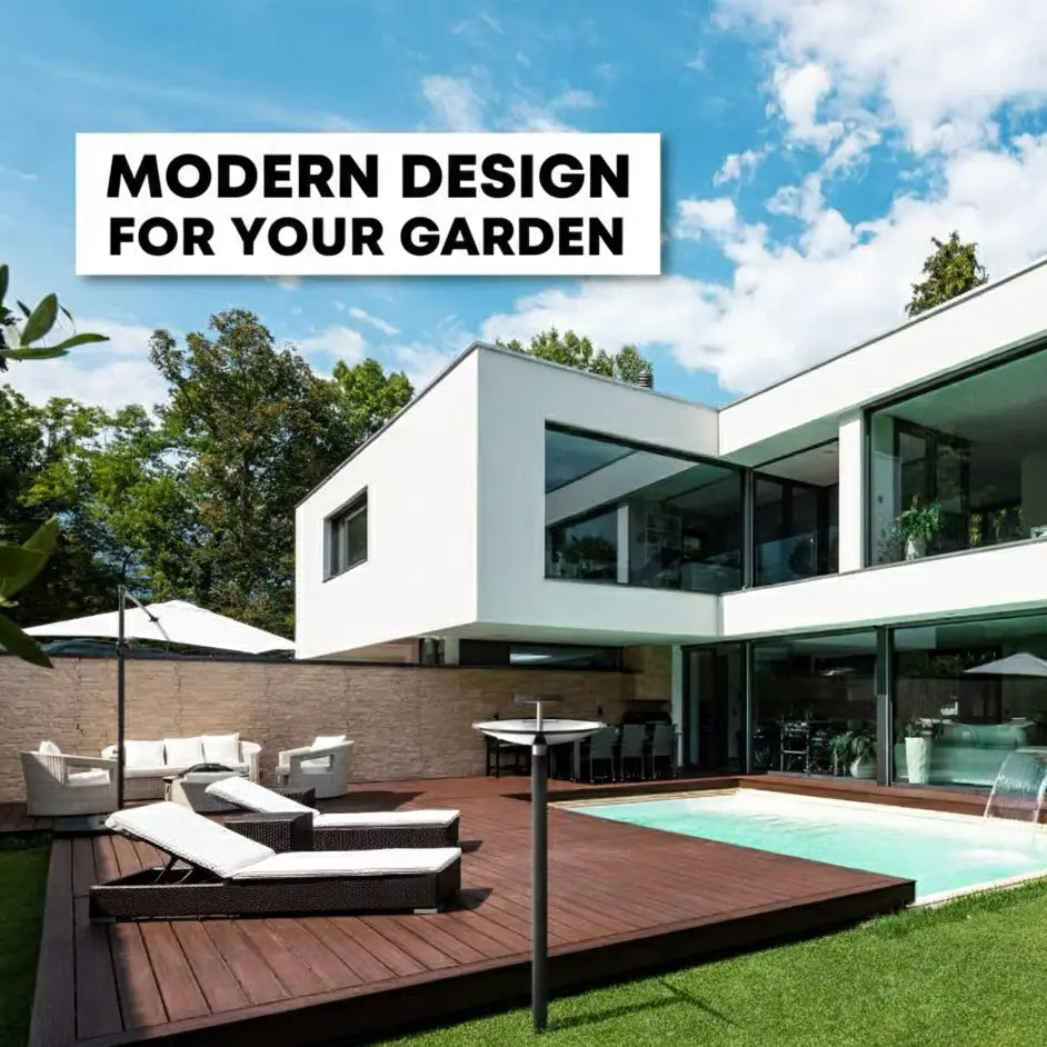 Catanox - High Quality Bird Feeder for Outdoor Weatherproof Stainless Steel Freestanding Wild Bird Feeding Station Catanox