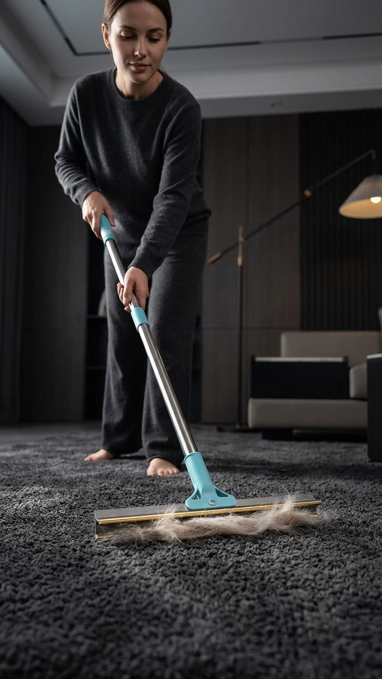 CATANOX Premium 3-Piece Pet Hair Remover Set | Carpet Rake, Sofa Hair Remover & Mini Scraper Catanox